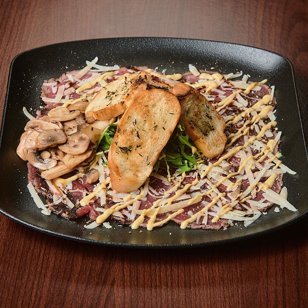 carpaccio de res