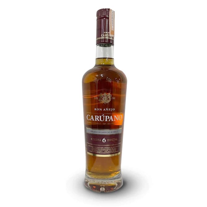 Ron añejo carupano 6 años trago