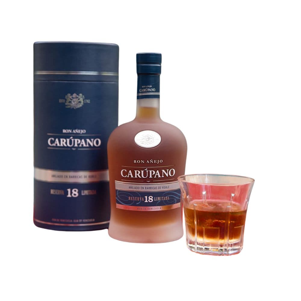 Ron añejo carupano 18 años trago